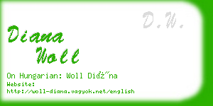 diana woll business card